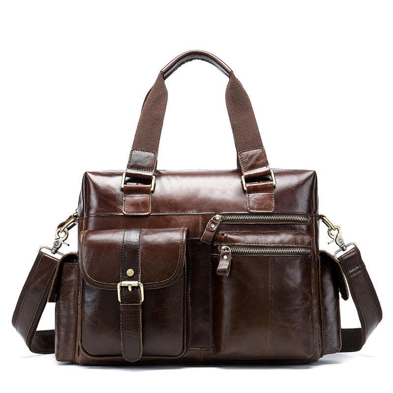 Zee Leather - Leather Business Travel Bag Men's Leather Duffel Bag
