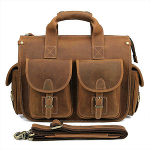 Zee Leather - Vintage leather Crazy Horse leather handbag