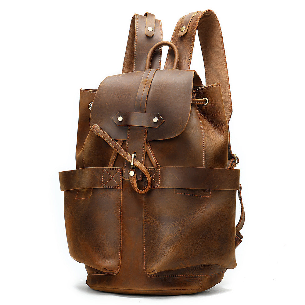 Zee Leather - Crazy horse leather travel bag for men and women