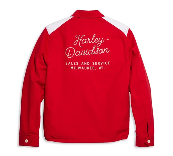 Men's Black Club Jacket - Red