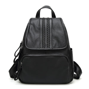 Zee Leather backpack, fashionable lady backpack, mummy bag, multifunctional Backpack