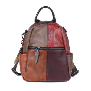 Zee Leather New backpack color contrast is hand rubbing bag