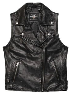 Women's H-D Celebration Embellished Leather Vest