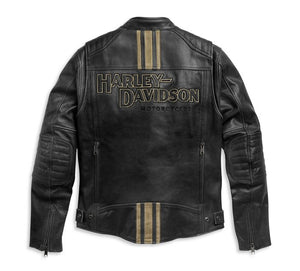 Men's H-D Triple Vent Passing Link II Leather Jacket