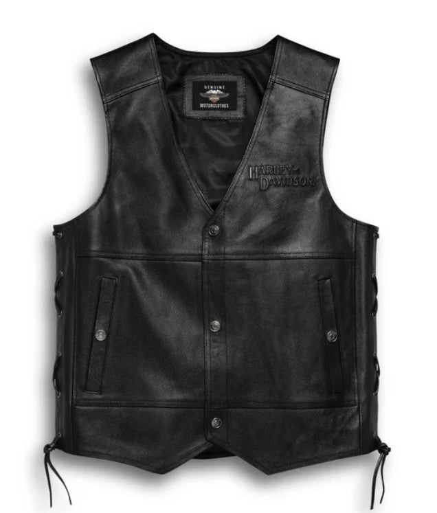 Harley Davidson Men's Tradition II Leather Vest