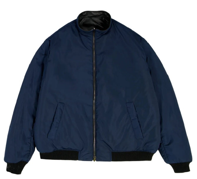 AVIREX REVERSIBLE NAPPA LEATHER TRACK JACKET