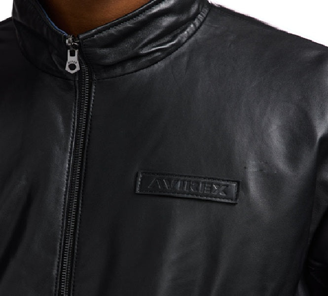 AVIREX REVERSIBLE NAPPA LEATHER TRACK JACKET