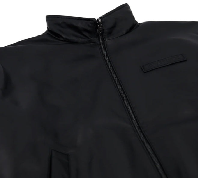 AVIREX REVERSIBLE NAPPA LEATHER TRACK JACKET