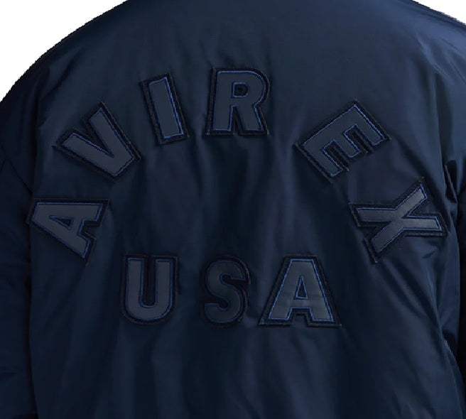 AVIREX REVERSIBLE NAPPA LEATHER TRACK JACKET