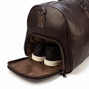 Zee Leather - Large Luggage/ Travel made of Cowhide Genuine Leather Travel Duffle Bag