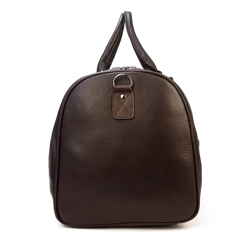 Zee Leather - Large Luggage/ Travel made of Cowhide Genuine Leather Travel Duffle Bag