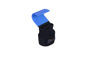 Weight Lifting Hooks (Blue) Best Heavy-Duty PRO Lifting Wrist Straps Deadlift Straps Power Lifting Grips Weightlifting Gym Gloves Men & Women