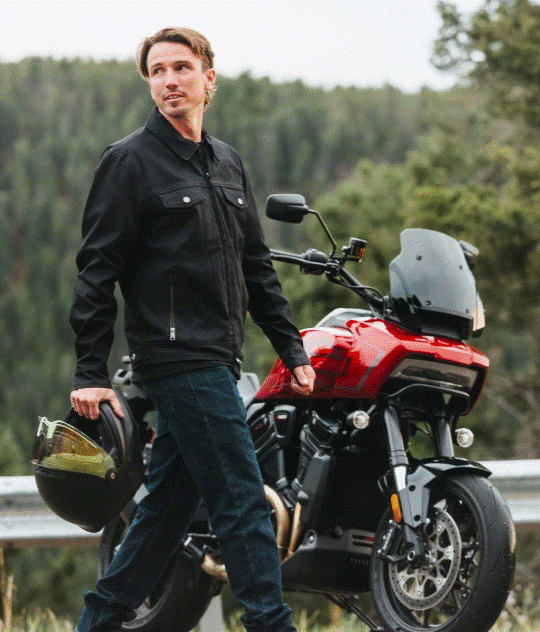 Men's H-D Flex Layering System Trucker Riding Jacket