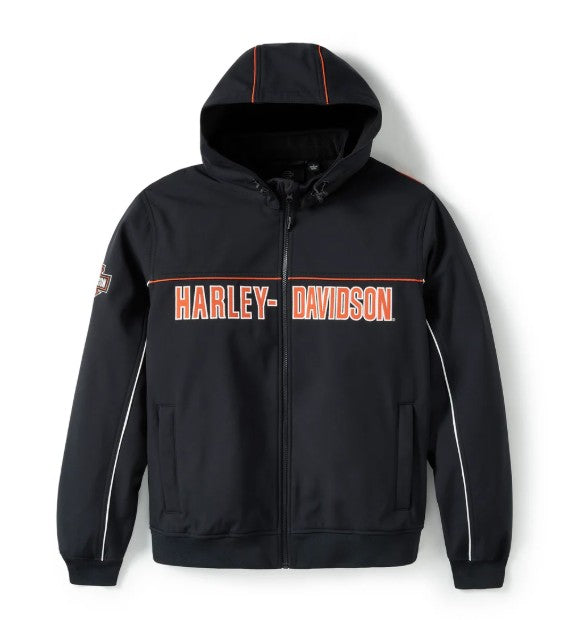 Men's Idyll Windproof Soft Shell Jacket - Harley Black
