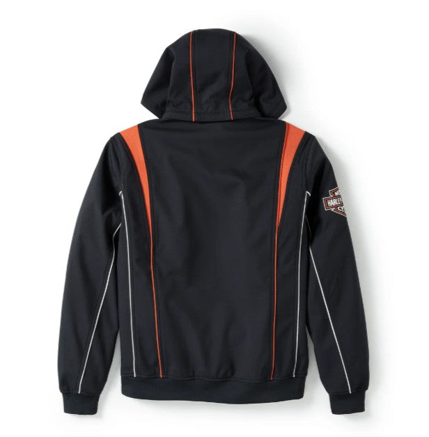Men's Idyll Windproof Soft Shell Jacket - Harley Black