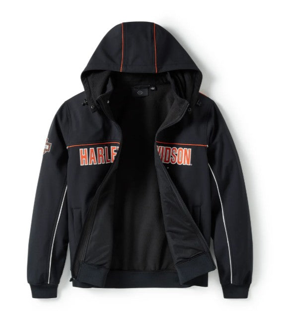 Men's Idyll Windproof Soft Shell Jacket - Harley Black
