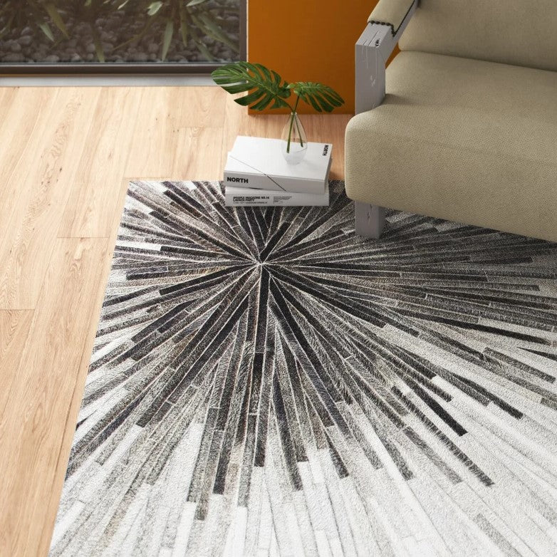 New Cowhide Patchwork Rug