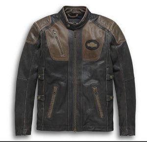 Men's H-D Triple Vent System Trostel Leather Jacket