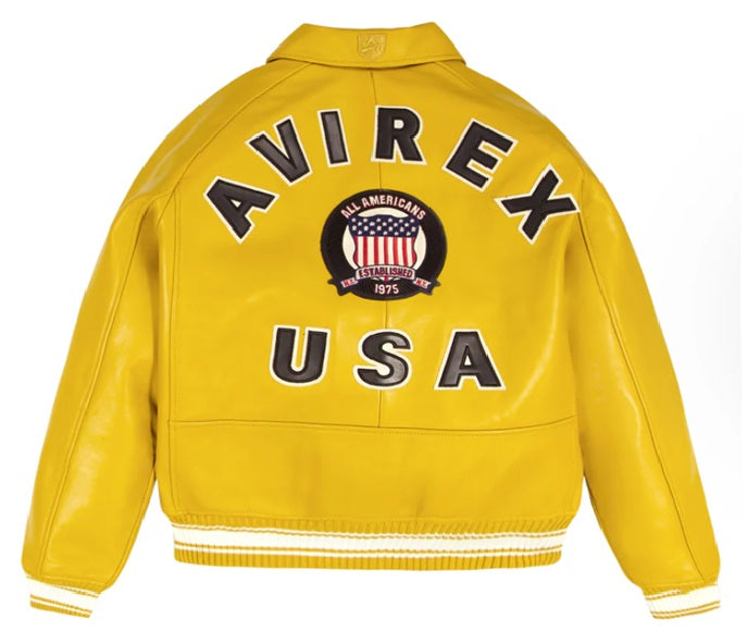 AVIREX ICON JACKET MUSTARD COLOR