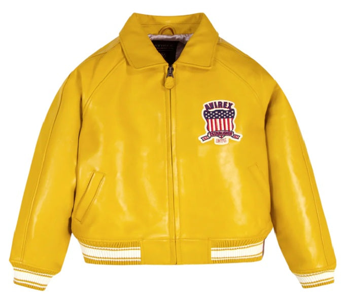 AVIREX ICON JACKET MUSTARD COLOR