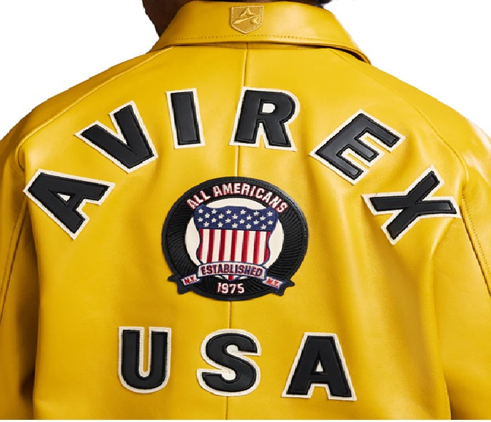 AVIREX ICON JACKET MUSTARD COLOR