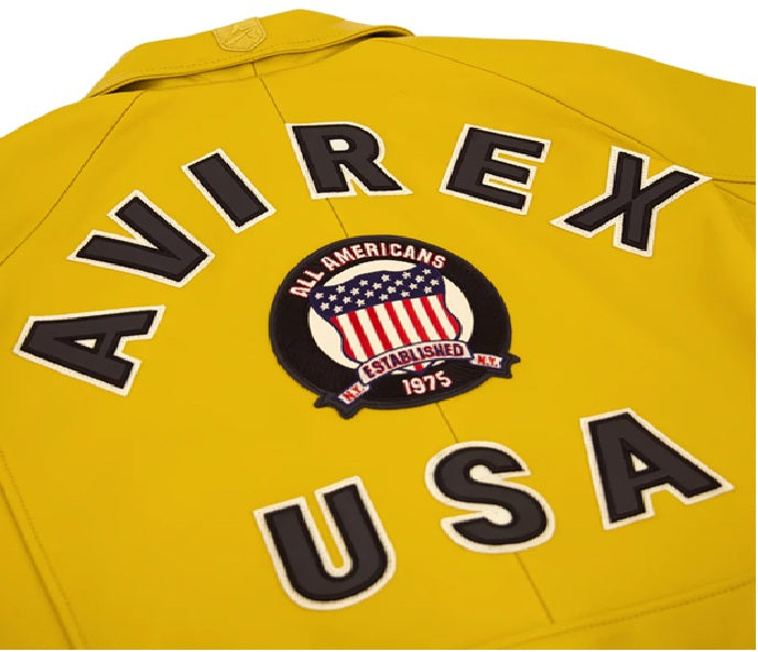 AVIREX ICON JACKET MUSTARD COLOR