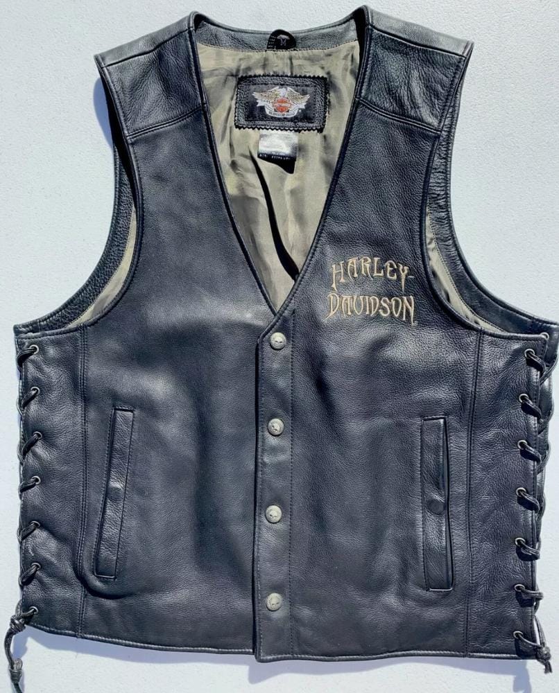 Harley-Davidson Men’s RELIC Wille G Skull Leather Vest