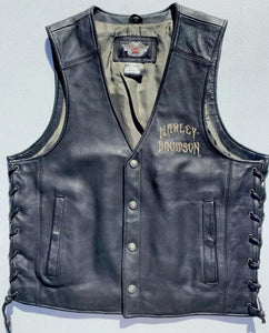 Harley-Davidson Men’s RELIC Wille G Skull Leather Vest